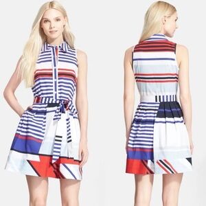 Milly Marina Stripe Shirtdress